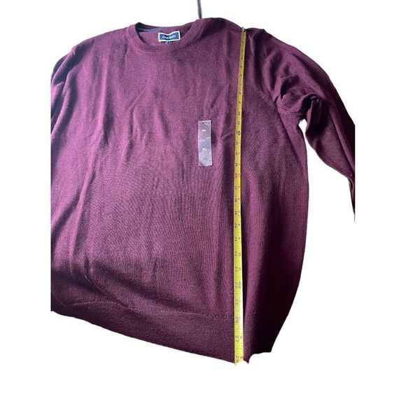 NWT Club Room round Neck Cashmere Burgundy Sweater size XL - Picture 5 of 8